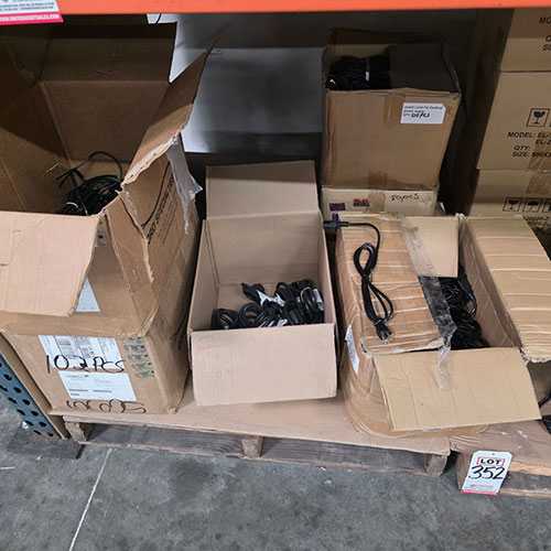 LOT - NEW ELECTRICAL CORDS AND LED LIGHTING-352