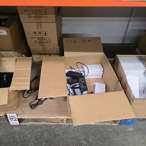 LOT - NEW ELECTRICAL CORDS AND LED LIGHTING-352