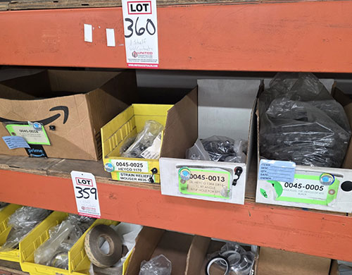 LOT - ASSORTED HARDWARE FOR LED SIGN MANUFACTURE-359