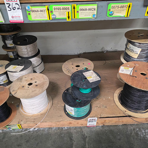 LOT - APPROX. (31) SPOOLS OF ASSORTED WIRE-361