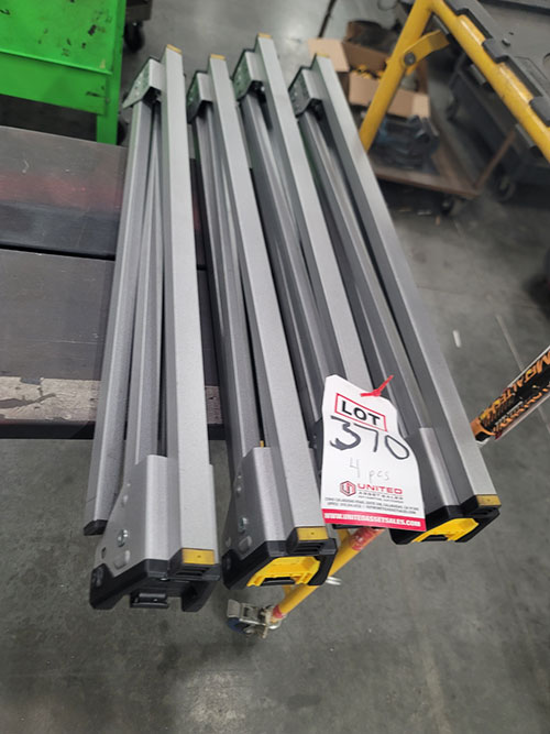 LOT - (4) STANLEY METAL SAWHORSES, 32" WIDE-370