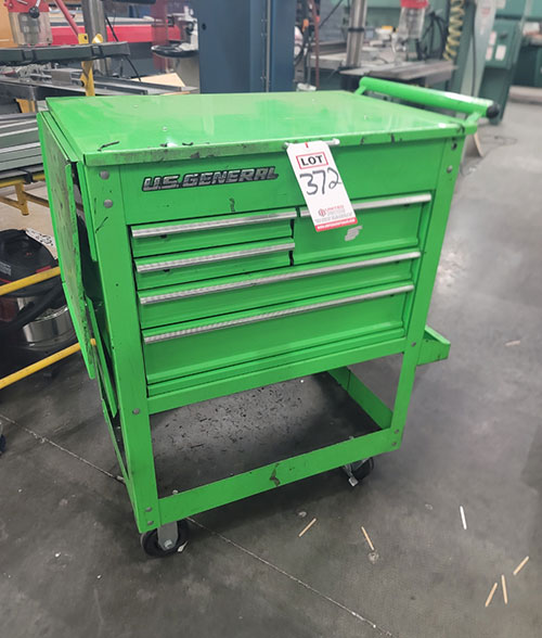 U.S. GENERAL 5-DRAWER TOOL CART, 30" X 20" X 39" HT-372