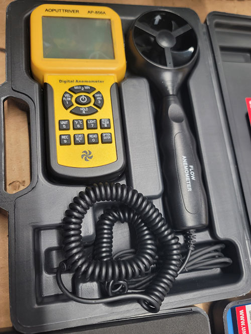 AOPUTTRIVER DIGITAL ANEMOMETER, MODEL AP-856A-377