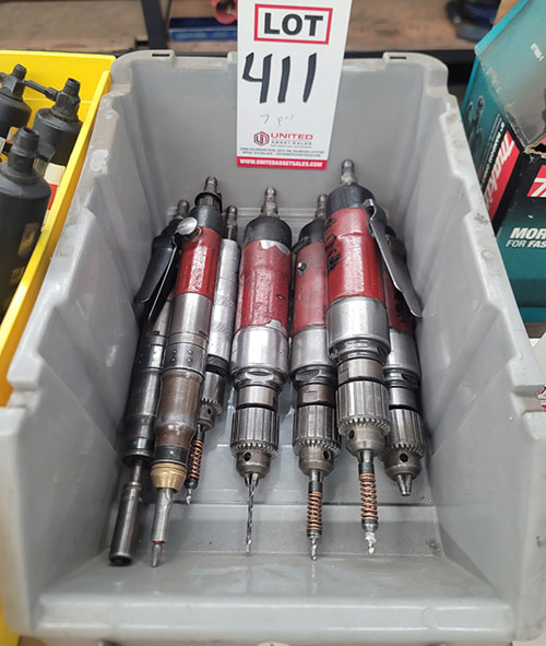 LOT - (7) PNEUMATIC DRILLS-411