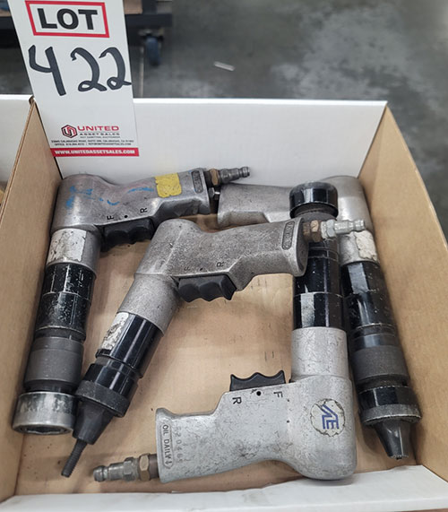 LOT - (4) PNEUMATIC RIV-NUT SETTER GUNS-422