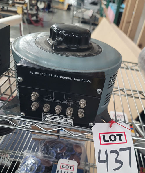 POWERSTAT VARIABLE AUTOTRANSFORMER, TYPE 246-437