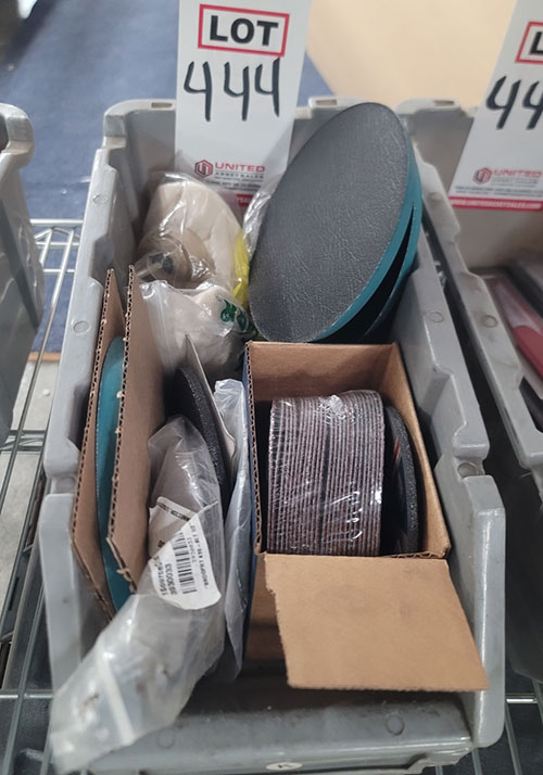 LOT - GRINDING, POLISHING, BUFFING SUPPLIES-444