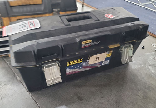 LOT - (2) PLASTIC TOOLBOXES-447