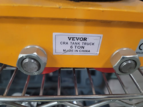 LOT - (4) VEVOR 6-TON MACHINE SKATES W/ POLYURETHANE WHEELS-459A