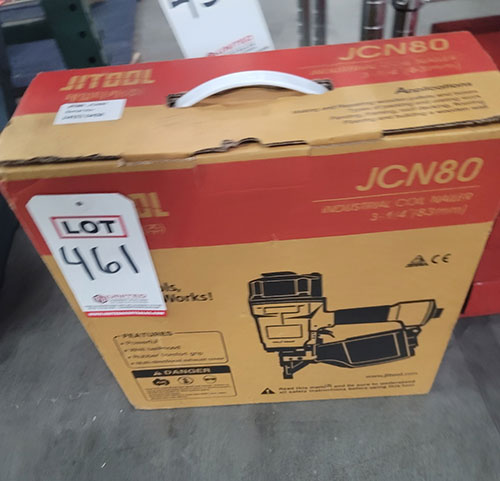 JITOOL INDUSTRIAL COIL NAILER, UP TO 3-1/4", MODEL JCN80, NEW IN BOX-461