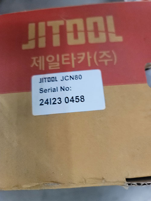 JITOOL INDUSTRIAL COIL NAILER, UP TO 3-1/4", MODEL JCN80, NEW IN BOX-461