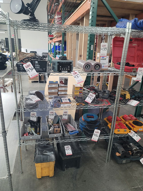 LOT - (3) WIRE RACKS: (1) 28" X 18" X 72" HT AND (2) 48" X 18" X 72" HT, CONTENTS NOT INCLUDED, (DELAYED PICKUP UNTIL TUESDAY, AUGUST 18)-463