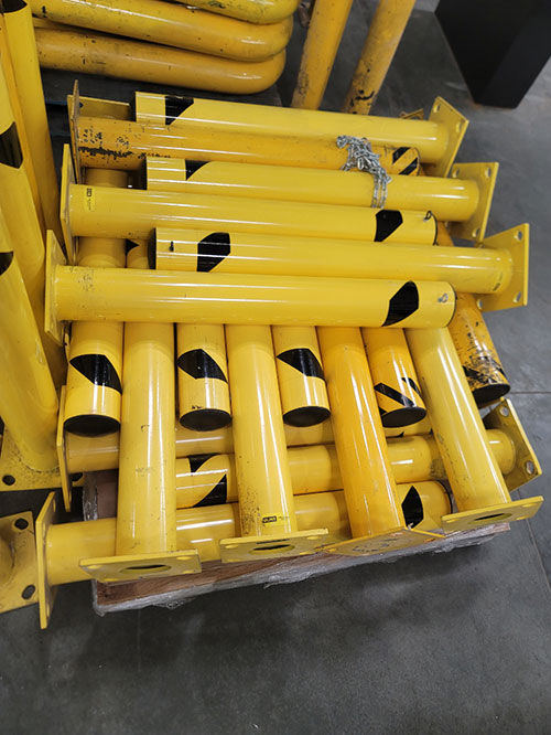 LOT - (34) BOLT DOWN BOLLARDS, 4-1/2" X 36" HT-465