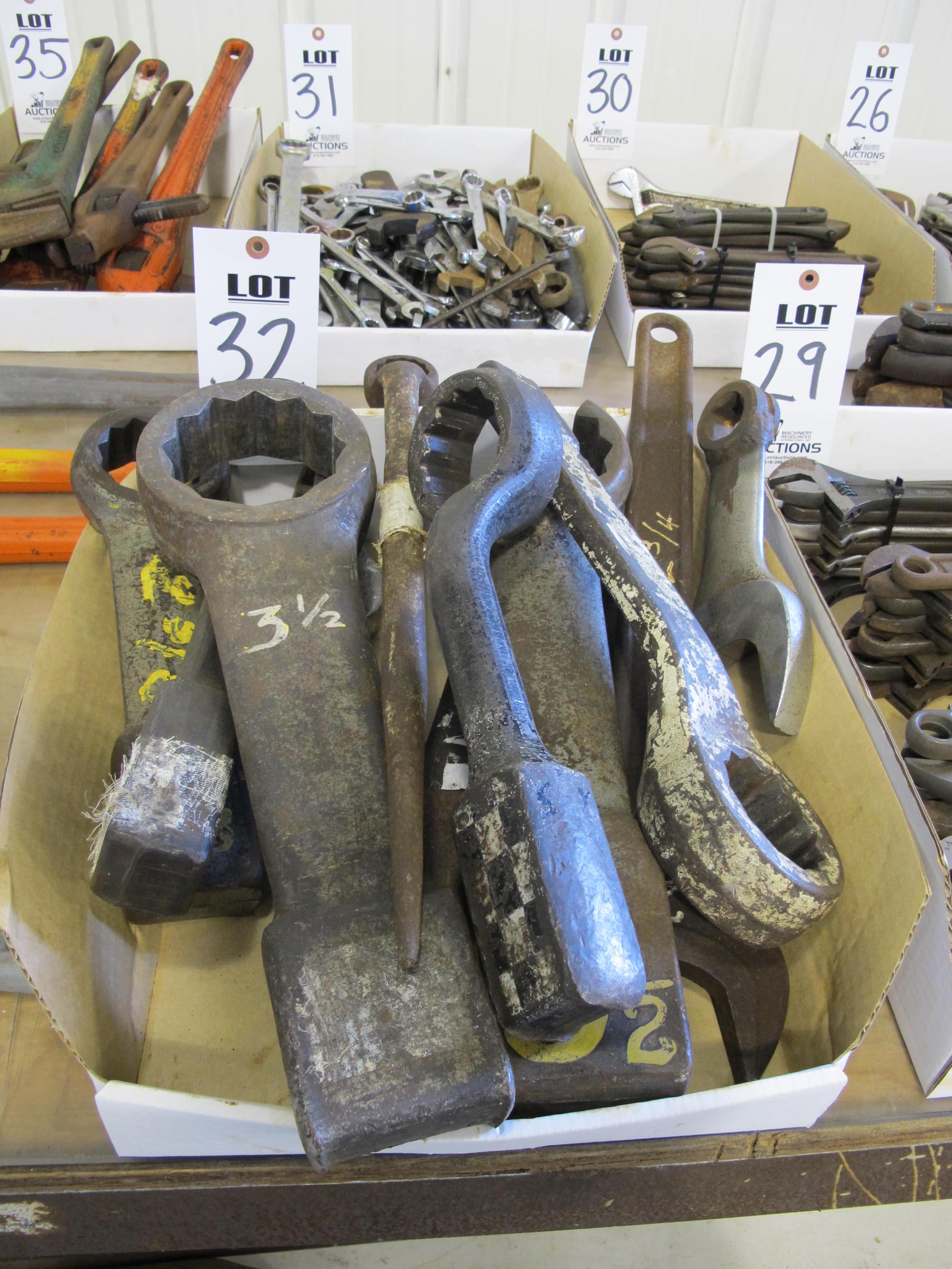 LOT ASSORTED WRENCHES (G-49) LOADING & HANDLING FEE $5-