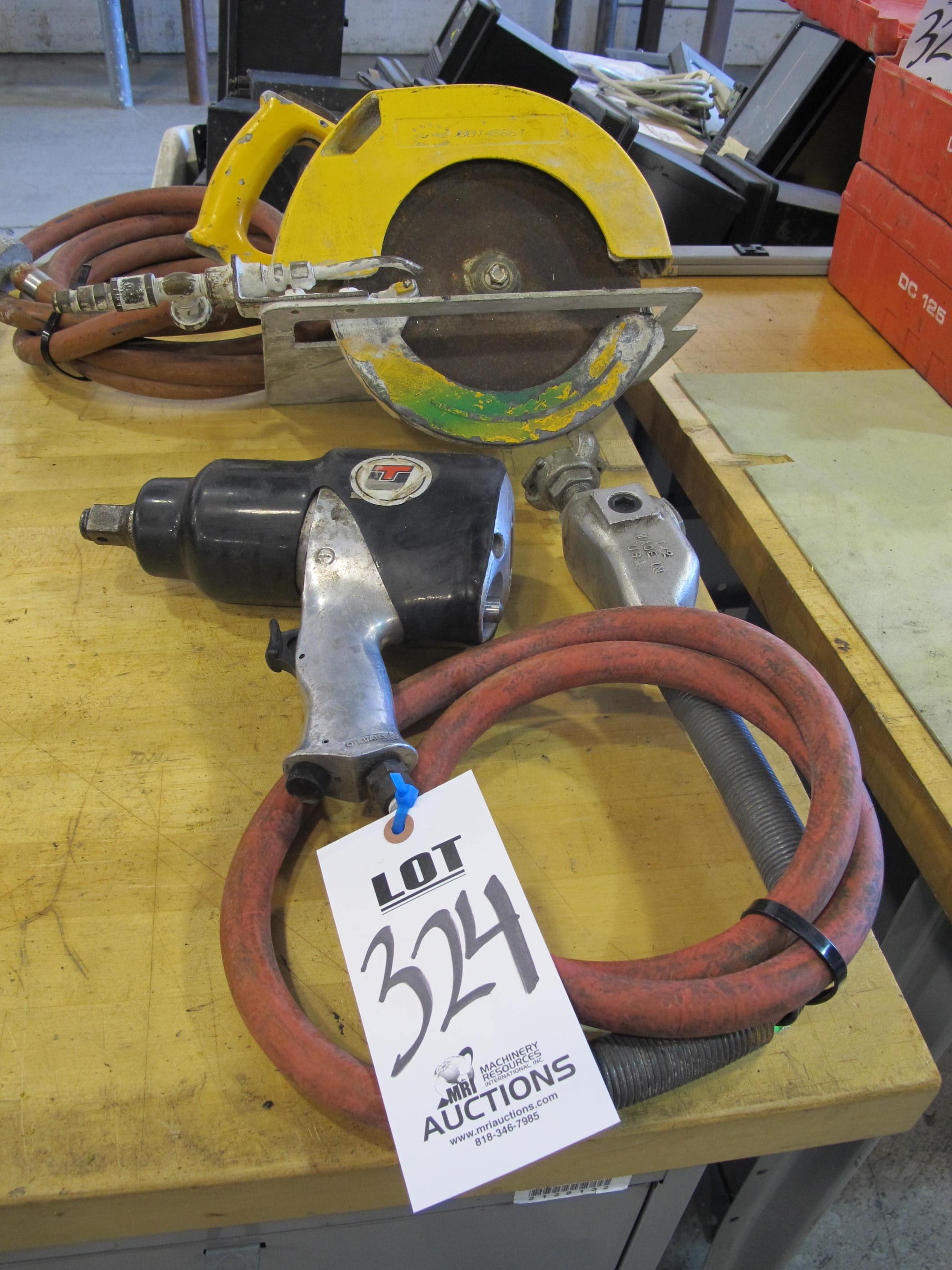 LOT (2) PNEUMATIC TOOLS (G-49) LOADING & HANDLING FEE $5-