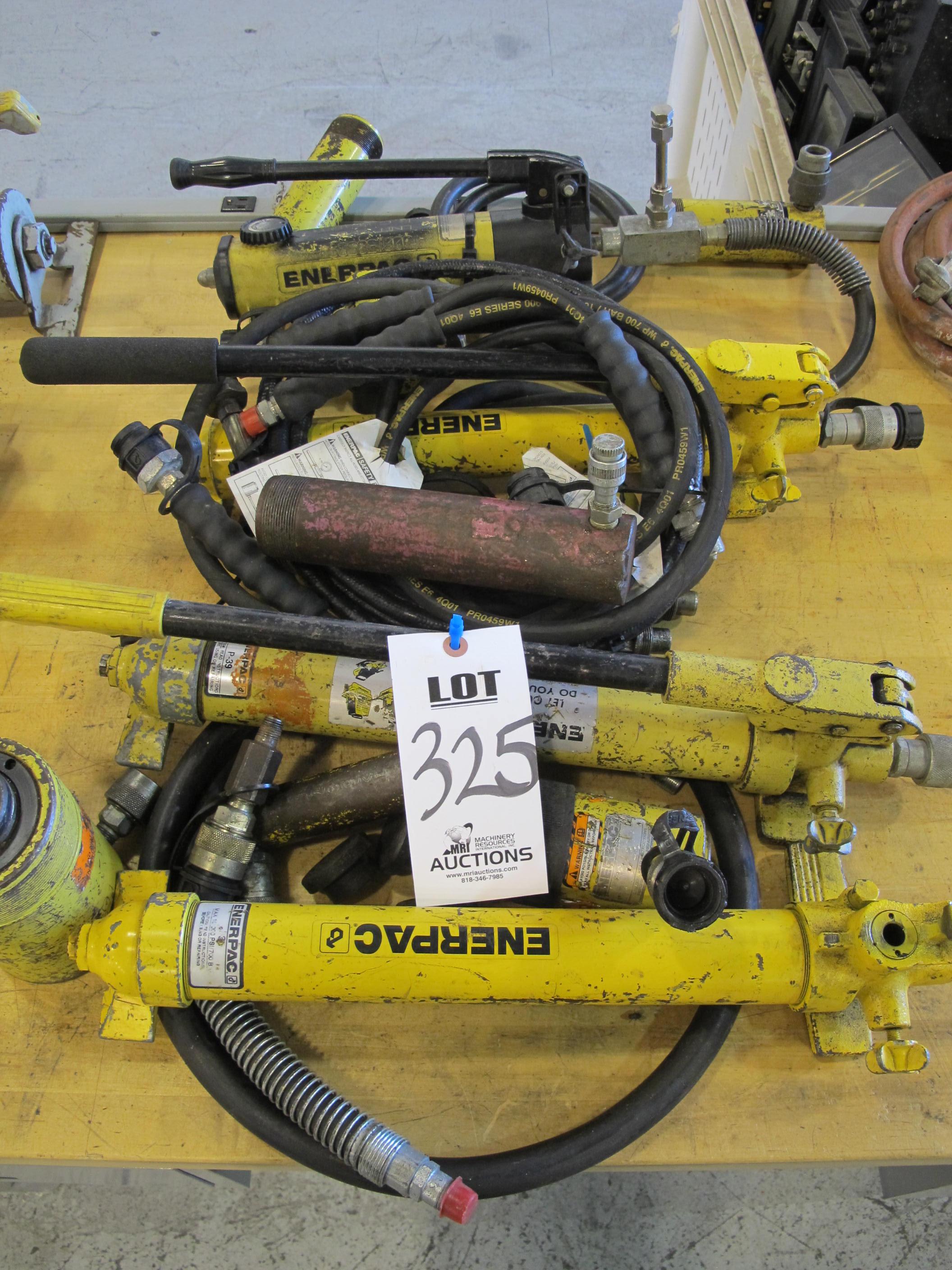 LOT ASSORTED ENERPAC HYDRAULIC UNITS (G-49) LOADING & HANDLING FEE $5-