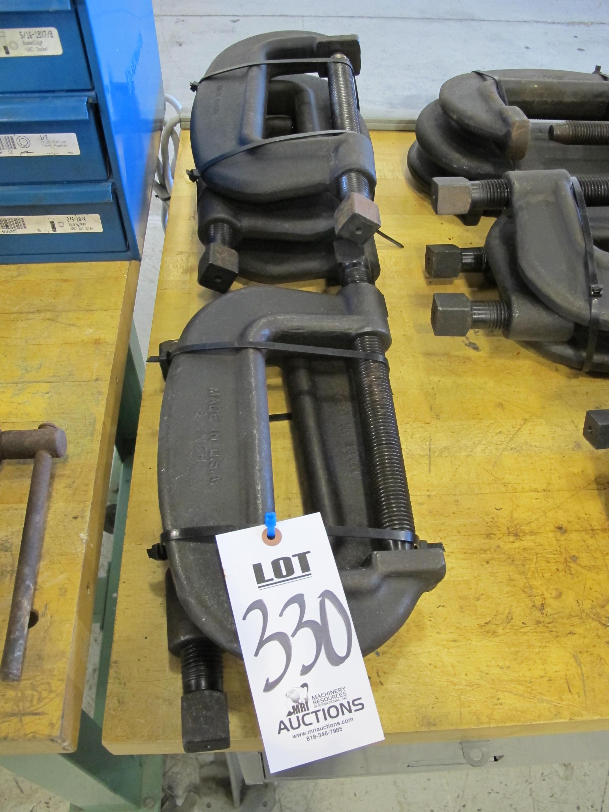 LOT (5) C CLAMPS (G-49) LOADING & HANDLING FEE $5-