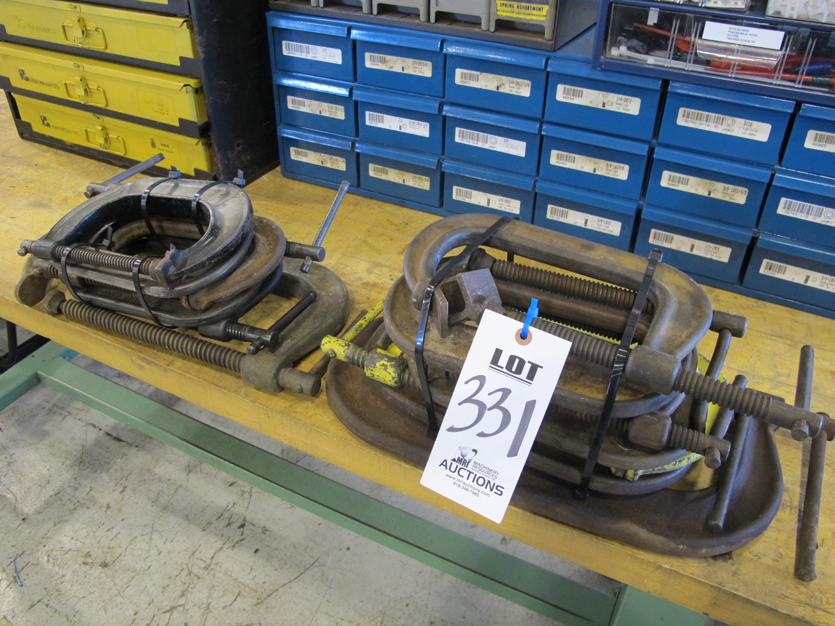 LOT ASSORTED C CLAMPS (G-49) LOADING & HANDLING FEE $5-