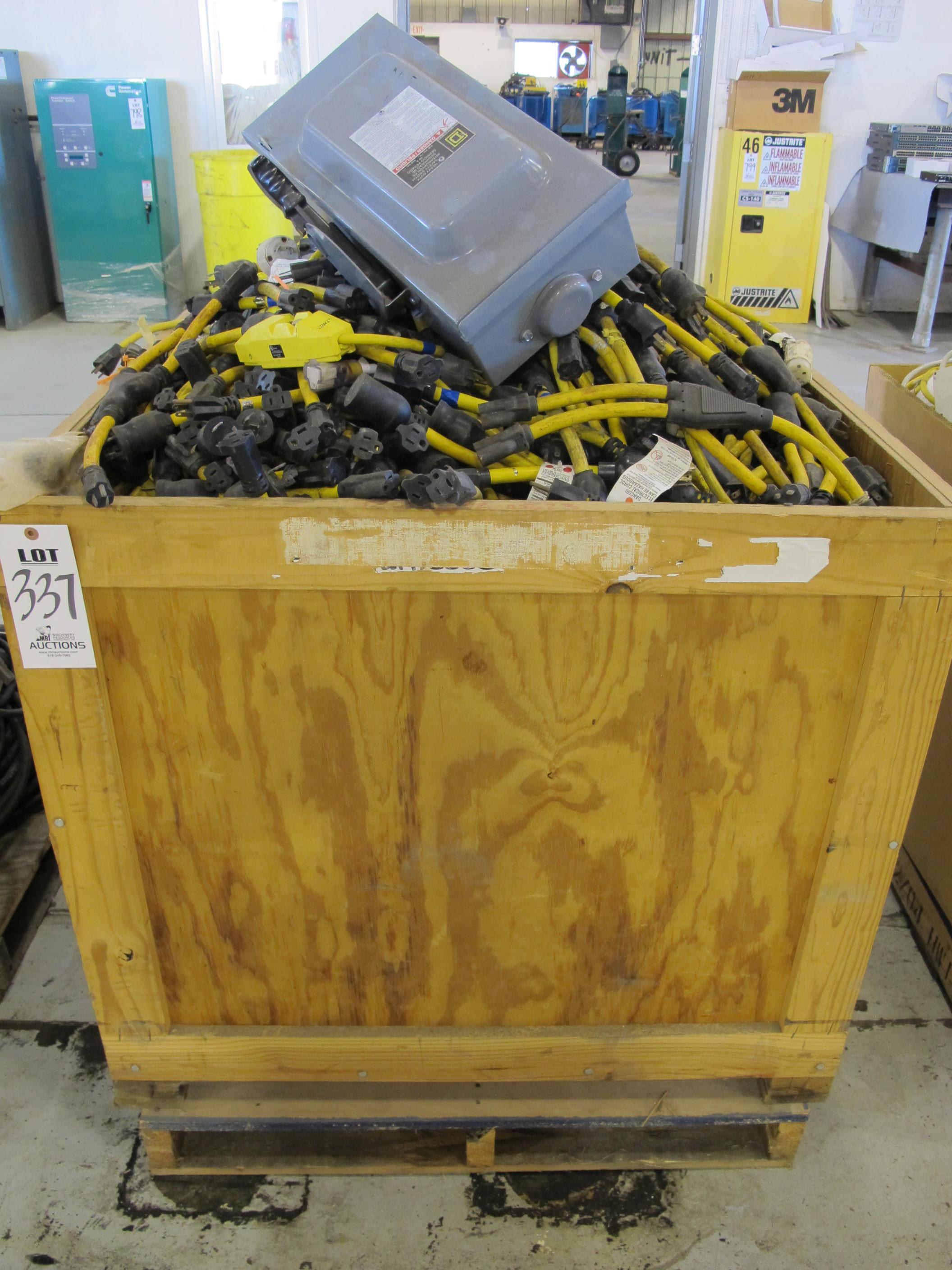 LOT ASSORTED ELECTRIC CORDS (G-49) LOADING & HANDLING FEE $15-
