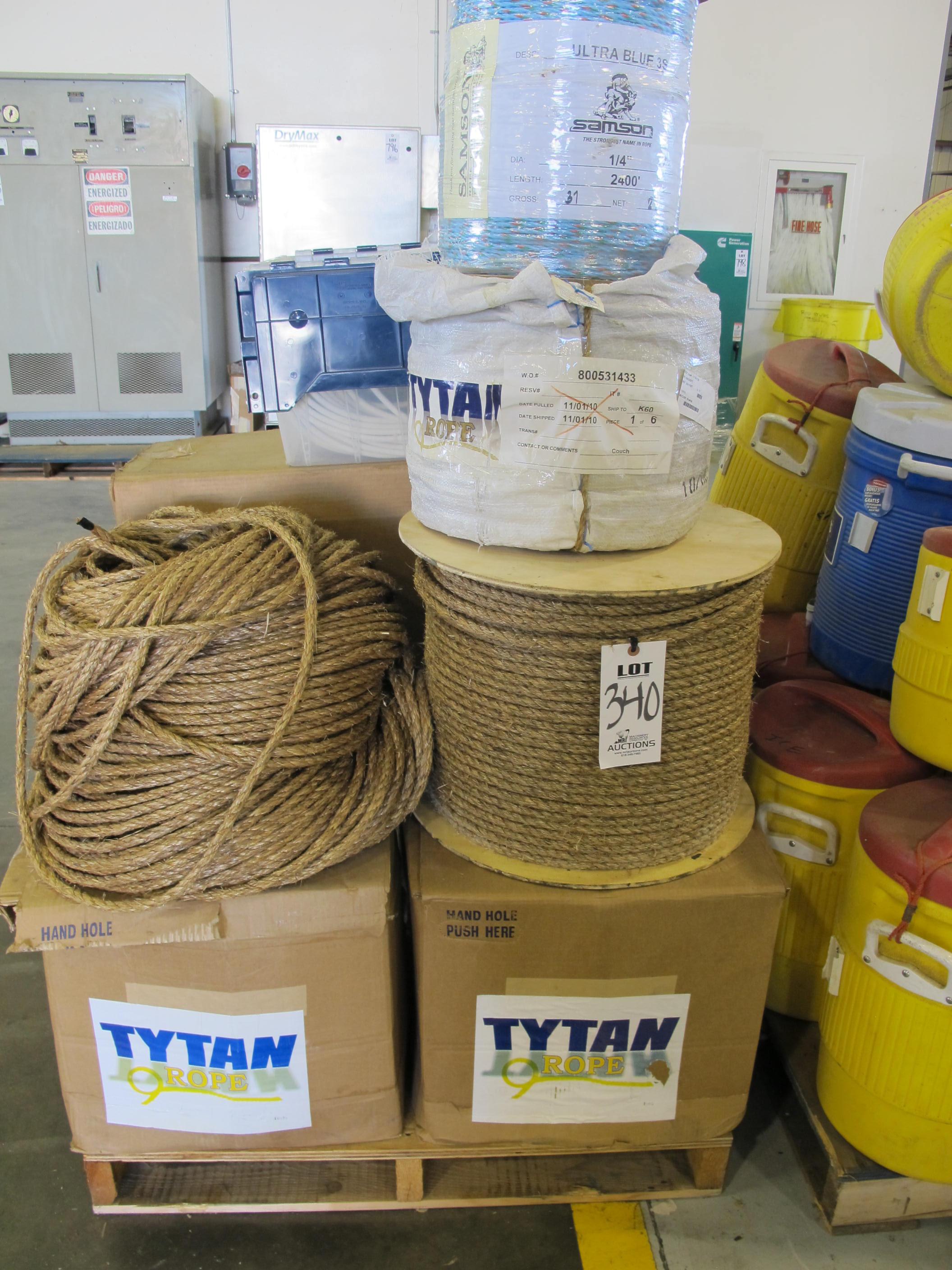 LOT ASSORTED ROPE (G-49) LOADING & HANDLING FEE $15-