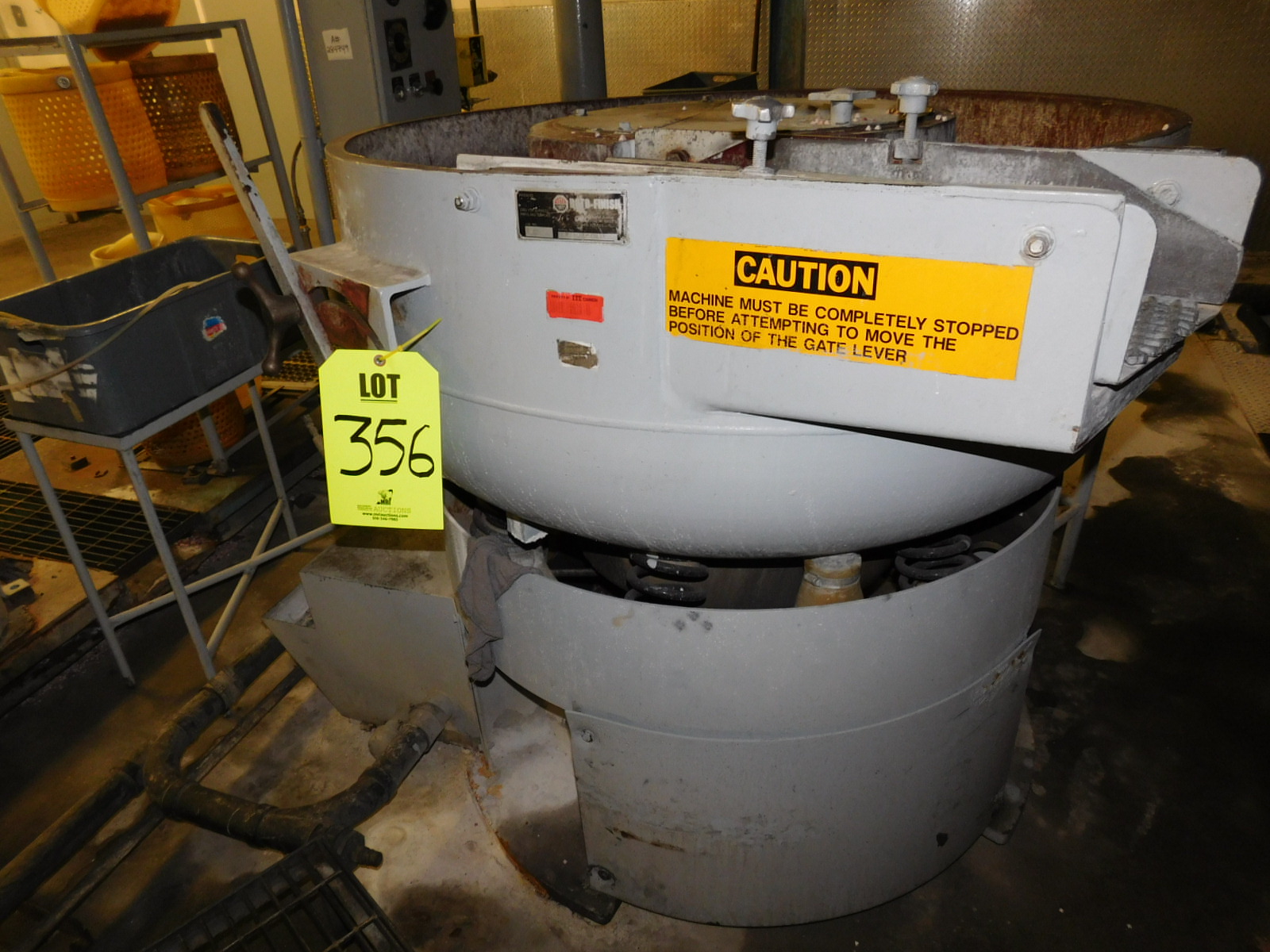 ROTO-FINISH SPIRATRON, ER SERIES, 5 CUBIC FOOT VIBRATORY FINISHER-356