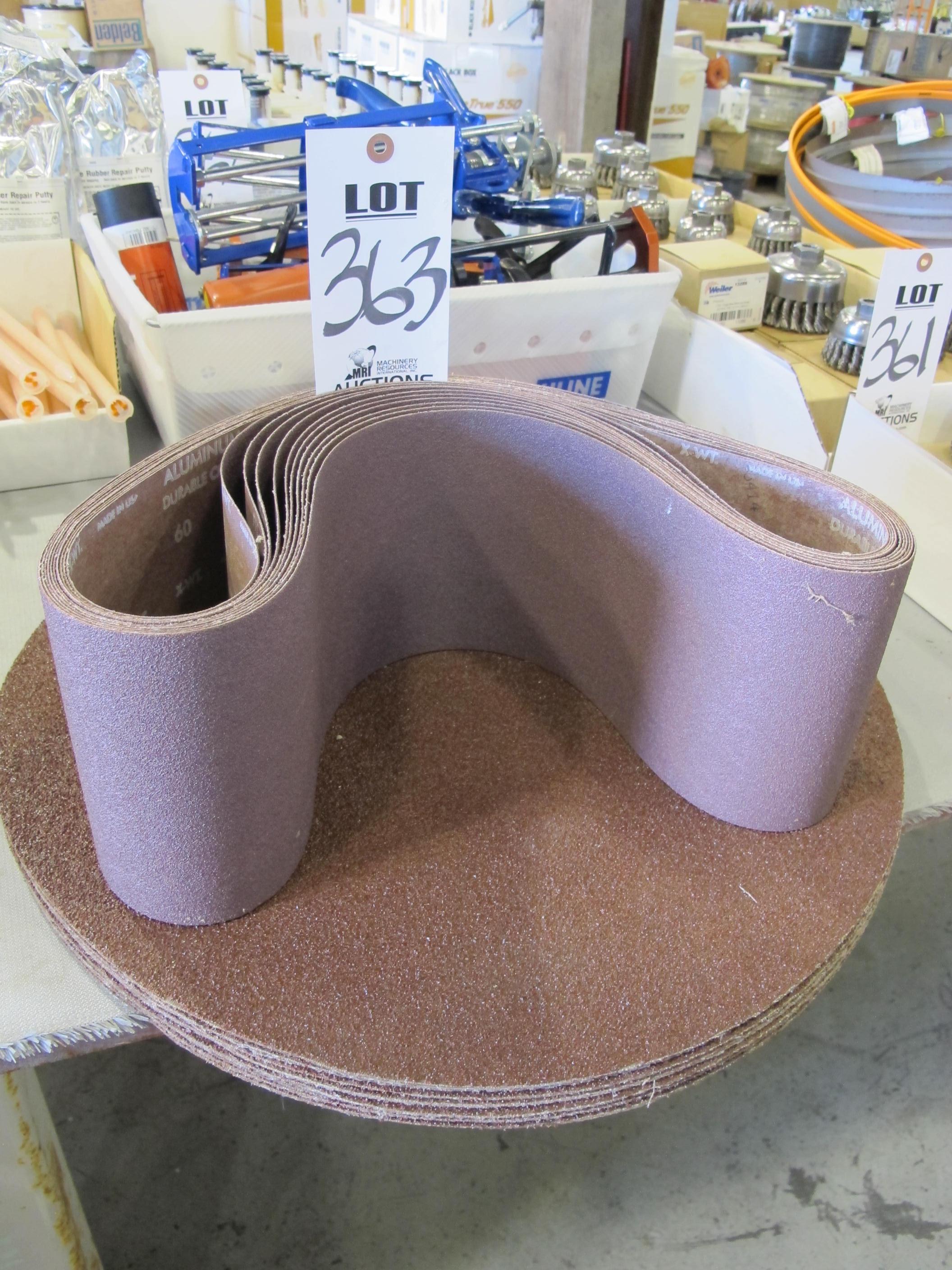LOT SANDING DISKS & BELTS (G-49) LOADING & HANDLING FEE $5-