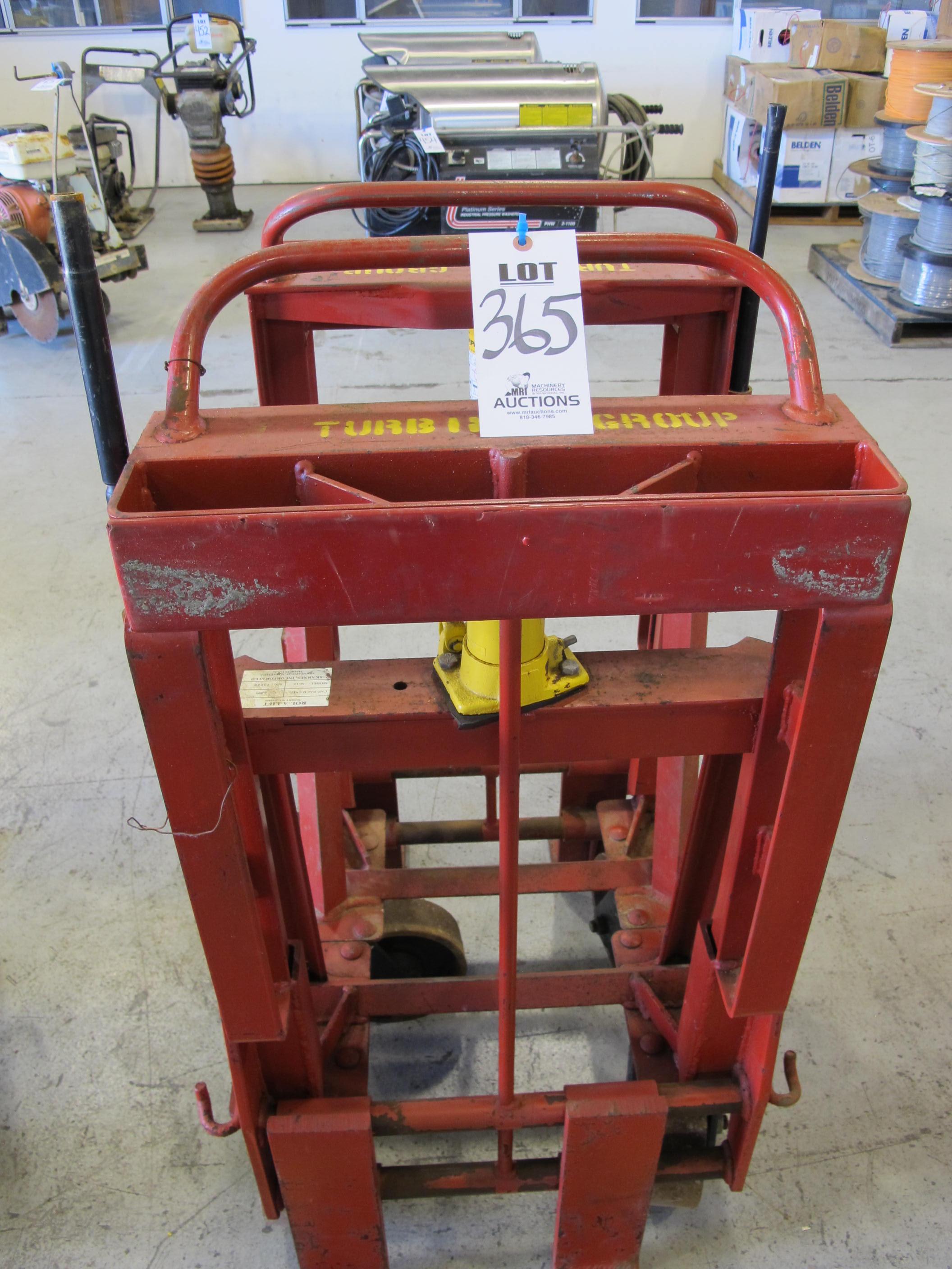 LOT (2) ROL-A-LIFT MODEL M-12 HYDRAULIC LIFTS (G-49) LOADING & HANDLING FEE $15-
