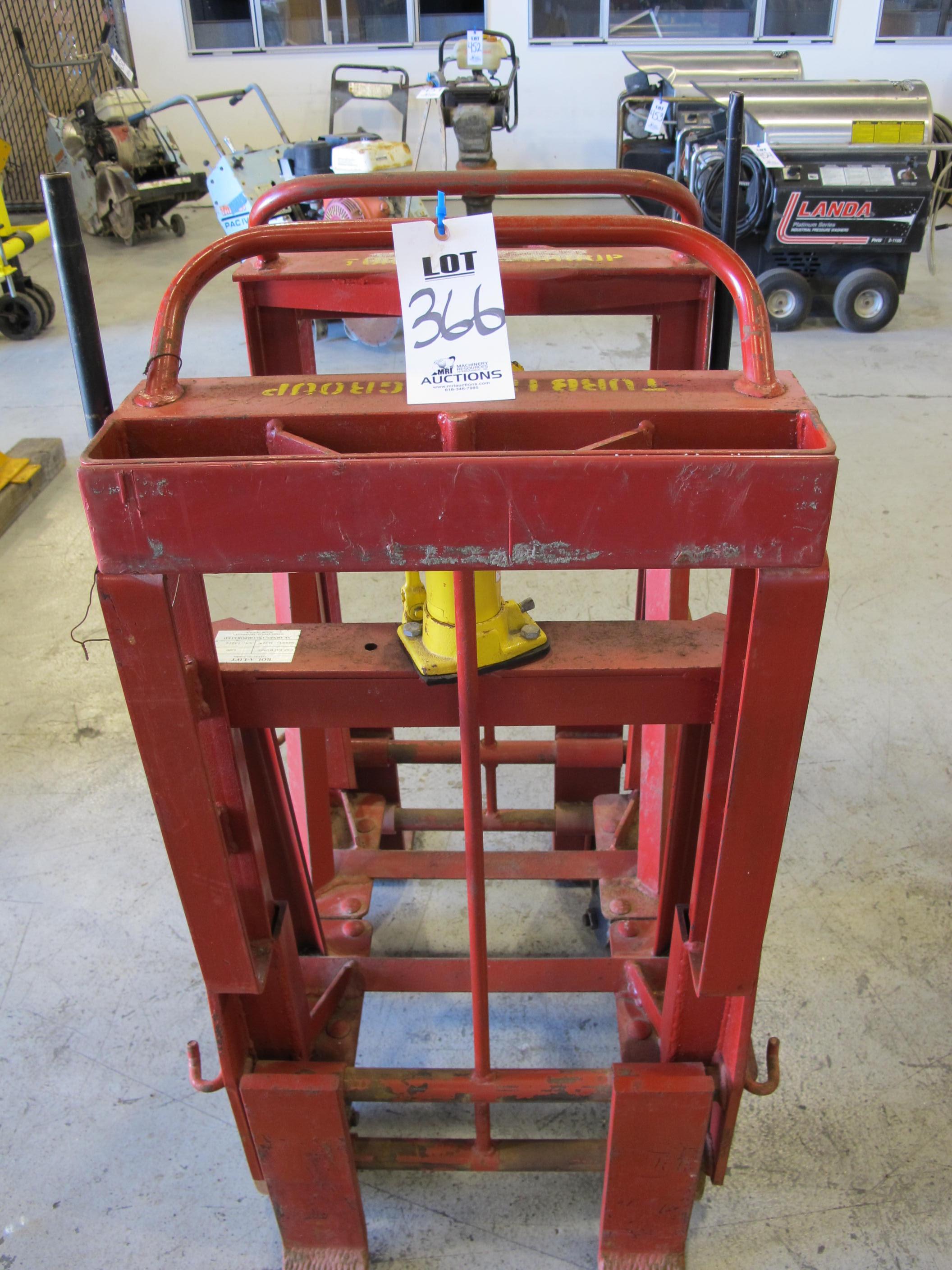 LOT (2) ROL-A-LIFT MODEL M-12 HYDRAULIC LIFTS (G-49) LOADING & HANDLING FEE $15-