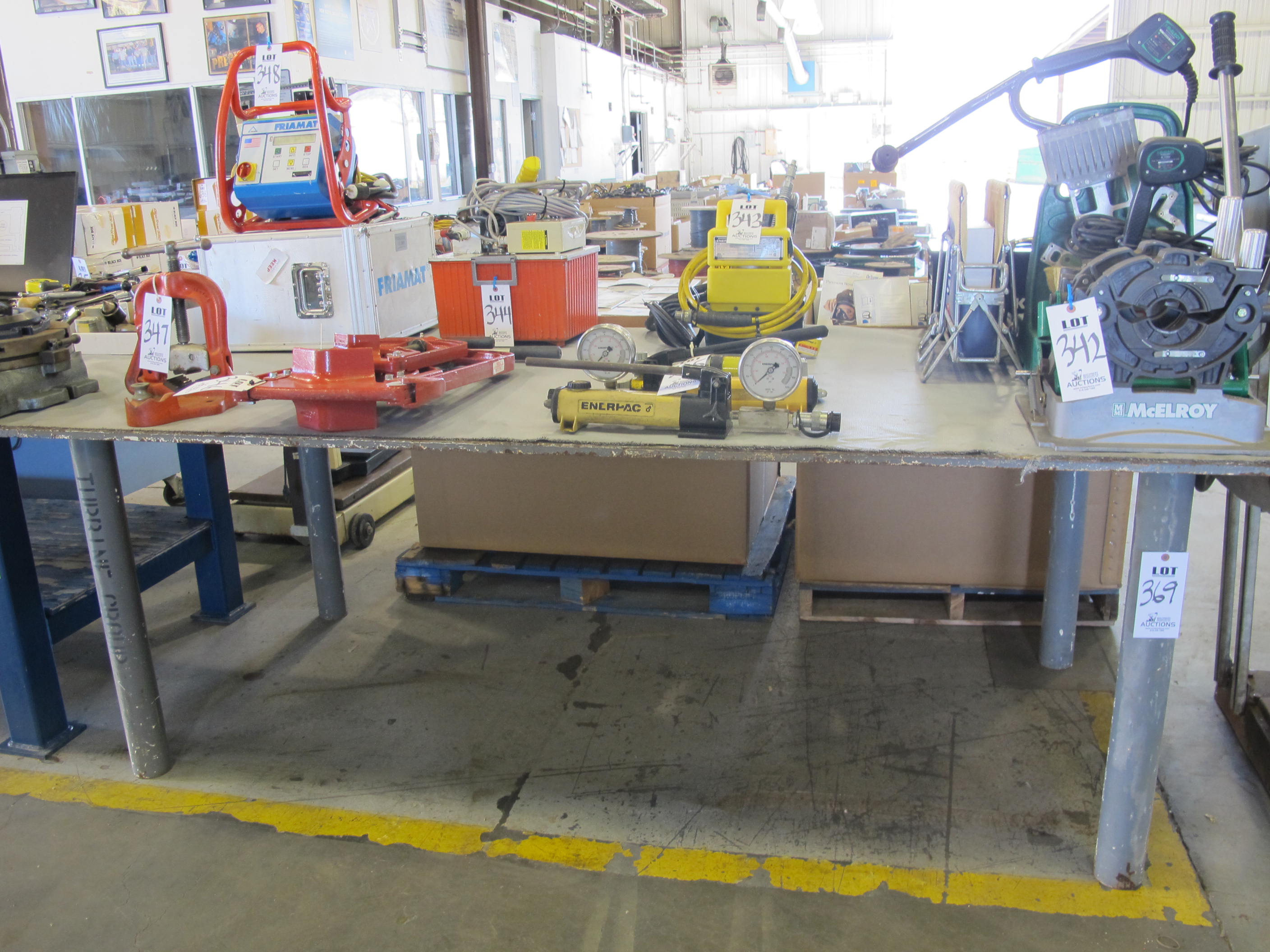 8' X 4' X 3/4" HEAVY DUTY WELDING TABLE (G-49) LOADING & HANDLING FEE $25-