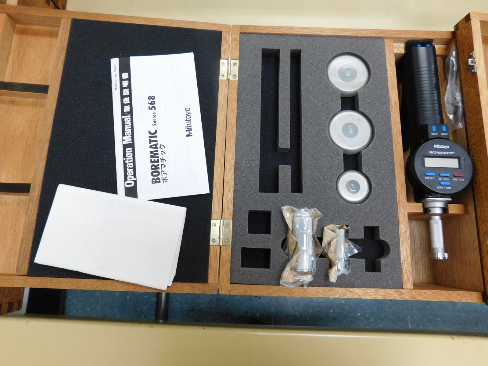 LOT OF (5) MITUTOYO BOREMATIC DIGITAL BORE GAGES, NEW & UNUSED-370