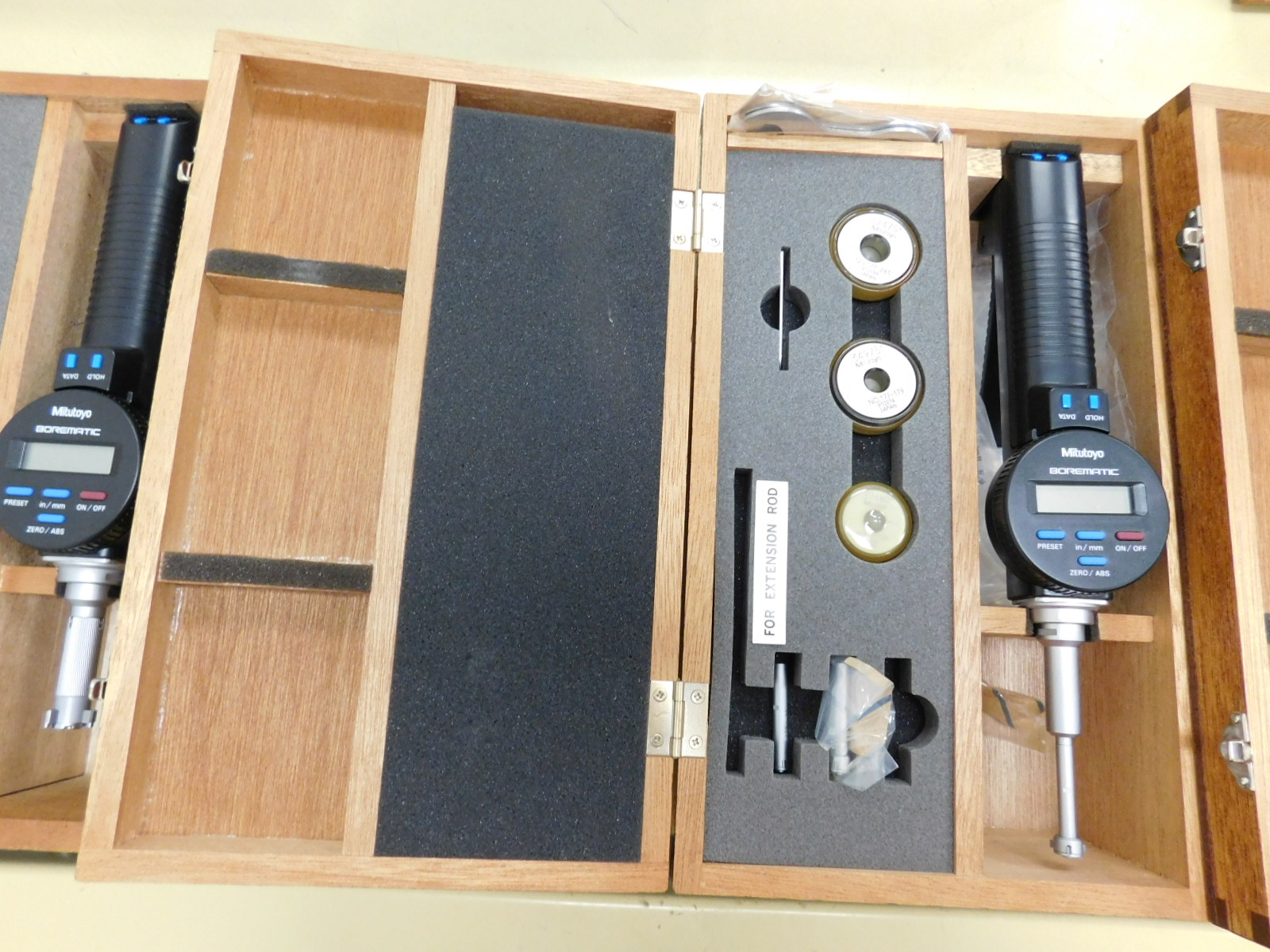 LOT OF (5) MITUTOYO BOREMATIC DIGITAL BORE GAGES, NEW & UNUSED-370