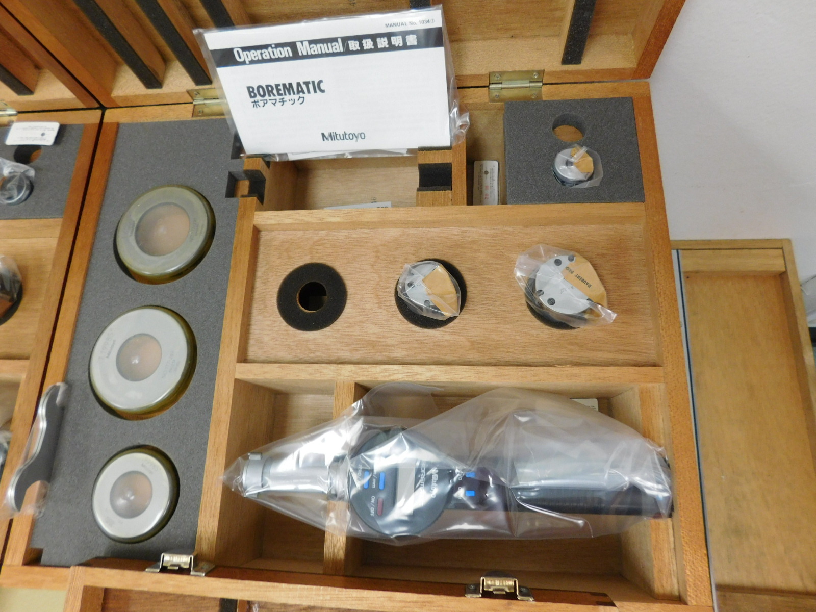 LOT OF (4) MITUTOYO BOREMATIC DIGITAL BORE GAGES, NEW & UNUSED-371