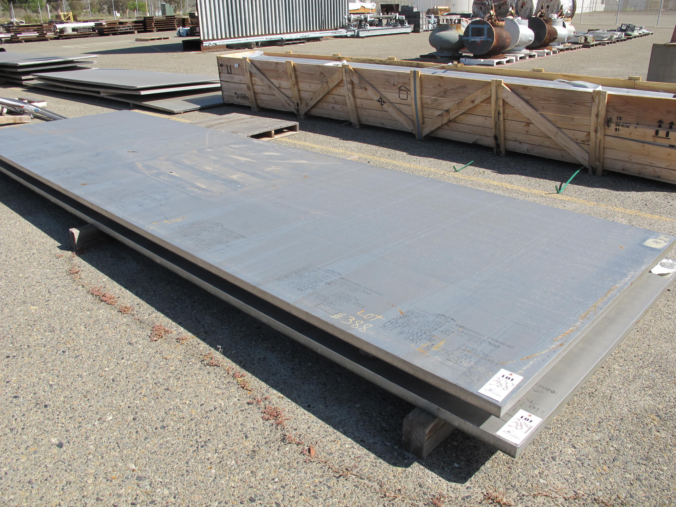 72" X 240" X 2" X 9,452 LBS ZERON 100 METAL PLATE, S/N 16396011 (W-46 YARD) LOADING & HANDLING FEE $25-