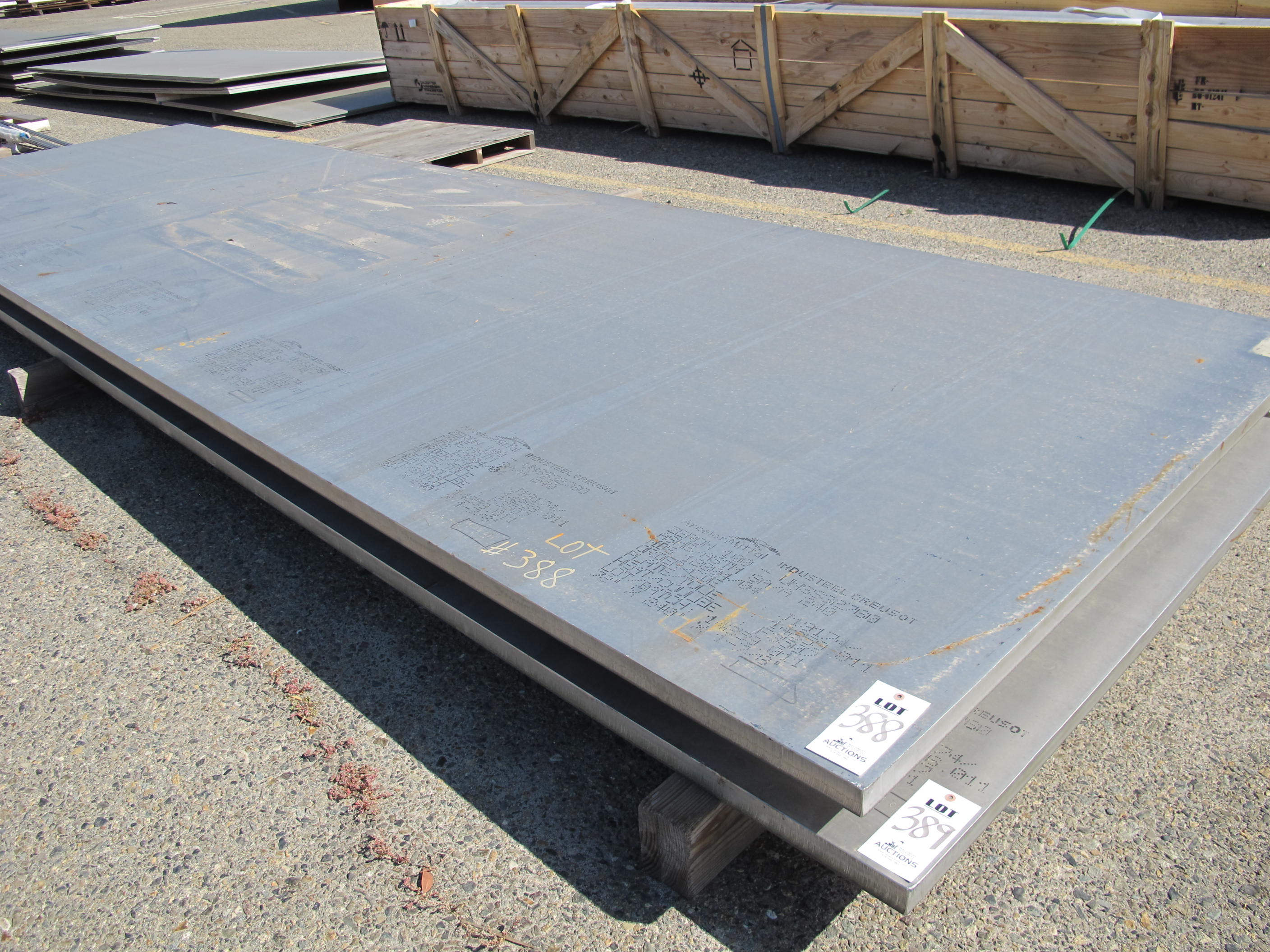 72" X 240" X 2" X 9,452 LBS ZERON 100 METAL PLATE, S/N 16395011 (W-46 YARD) LOADING & HANDLING FEE $25-