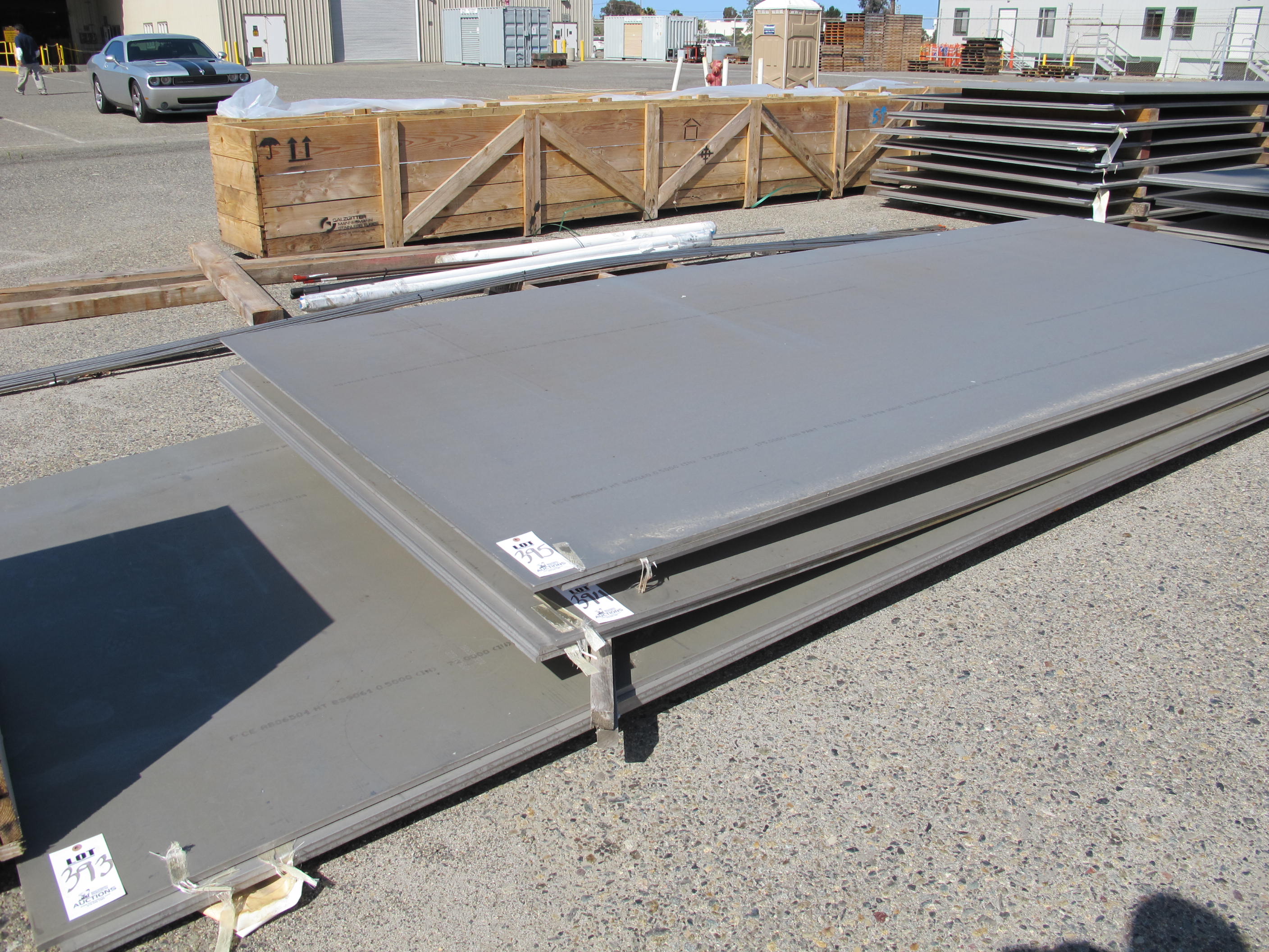 LOT (3) 72" X 175" X 1/2" X 1,896 LBS (TOTAL 5,688 LBS) ZERON SA-240ED2010 METAL PLATE (W-46 YARD) LOADING & HANDLING FEE $25-
