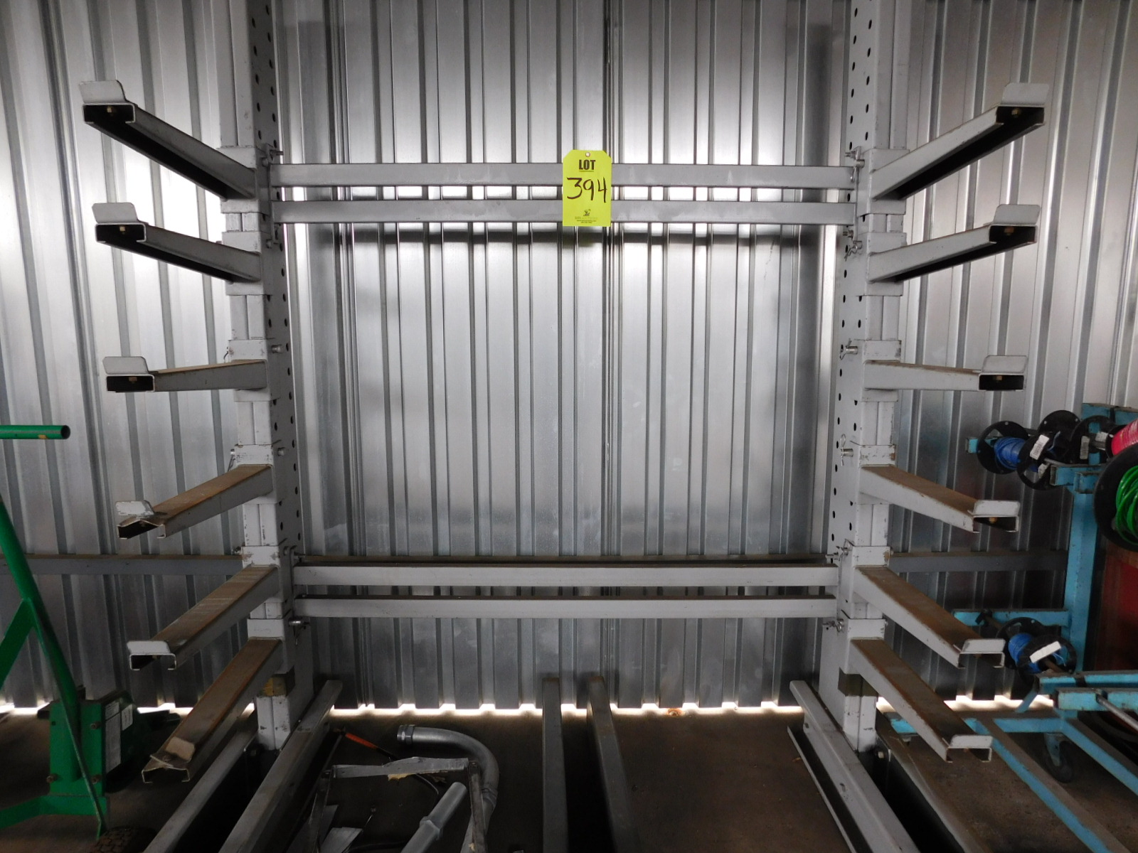 CANTILEVER MATERIAL RACK, 77"X34"X8'-394