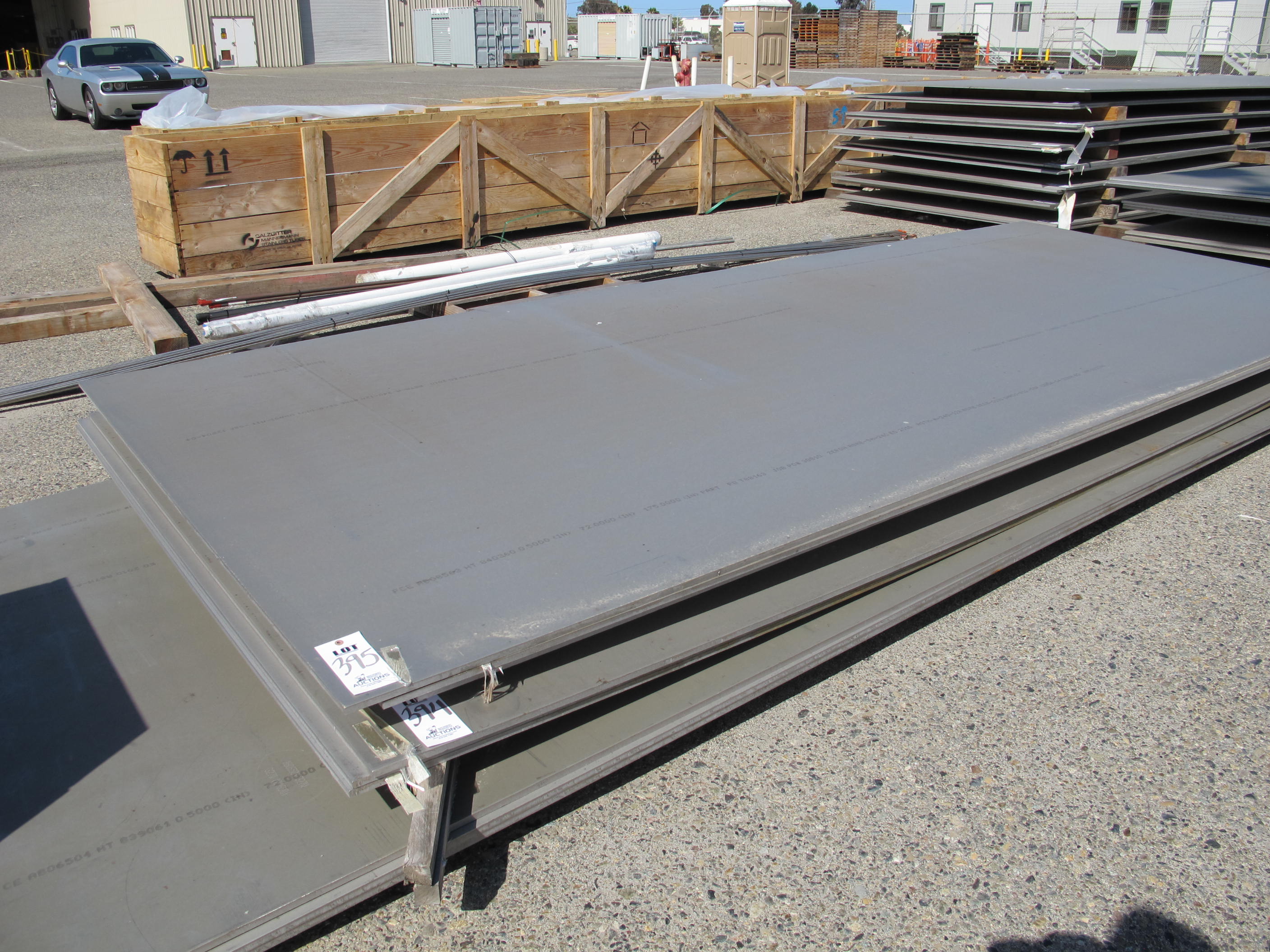 LOT (3) 72" X 175" X 1/2" X 1,896 LBS (TOTAL 5,688 LBS) ZERON SA-240ED2010 METAL PLATE (W-46 YARD) LOADING & HANDLING FEE $25-