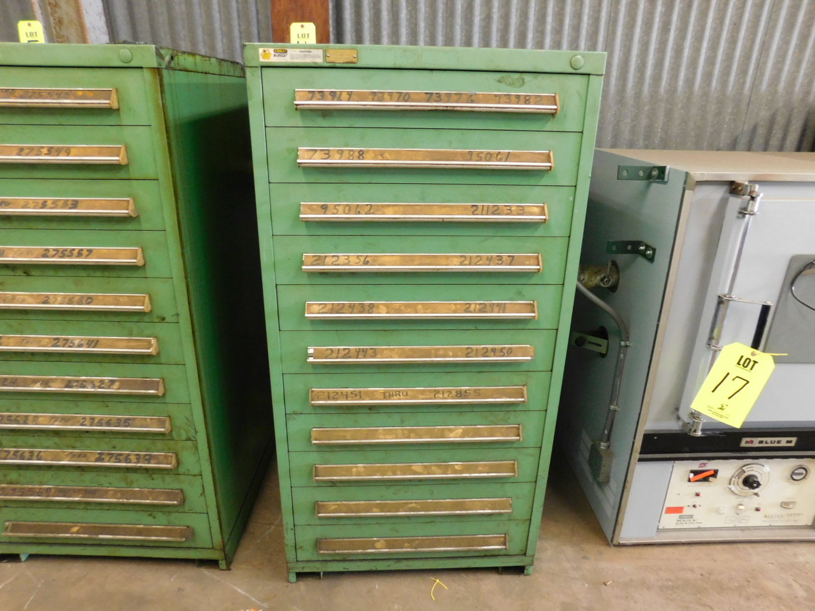 STANLEY VIDMAR 11 DRAWER TOOL/PARTS CABINET, 30"X28"X59"-4