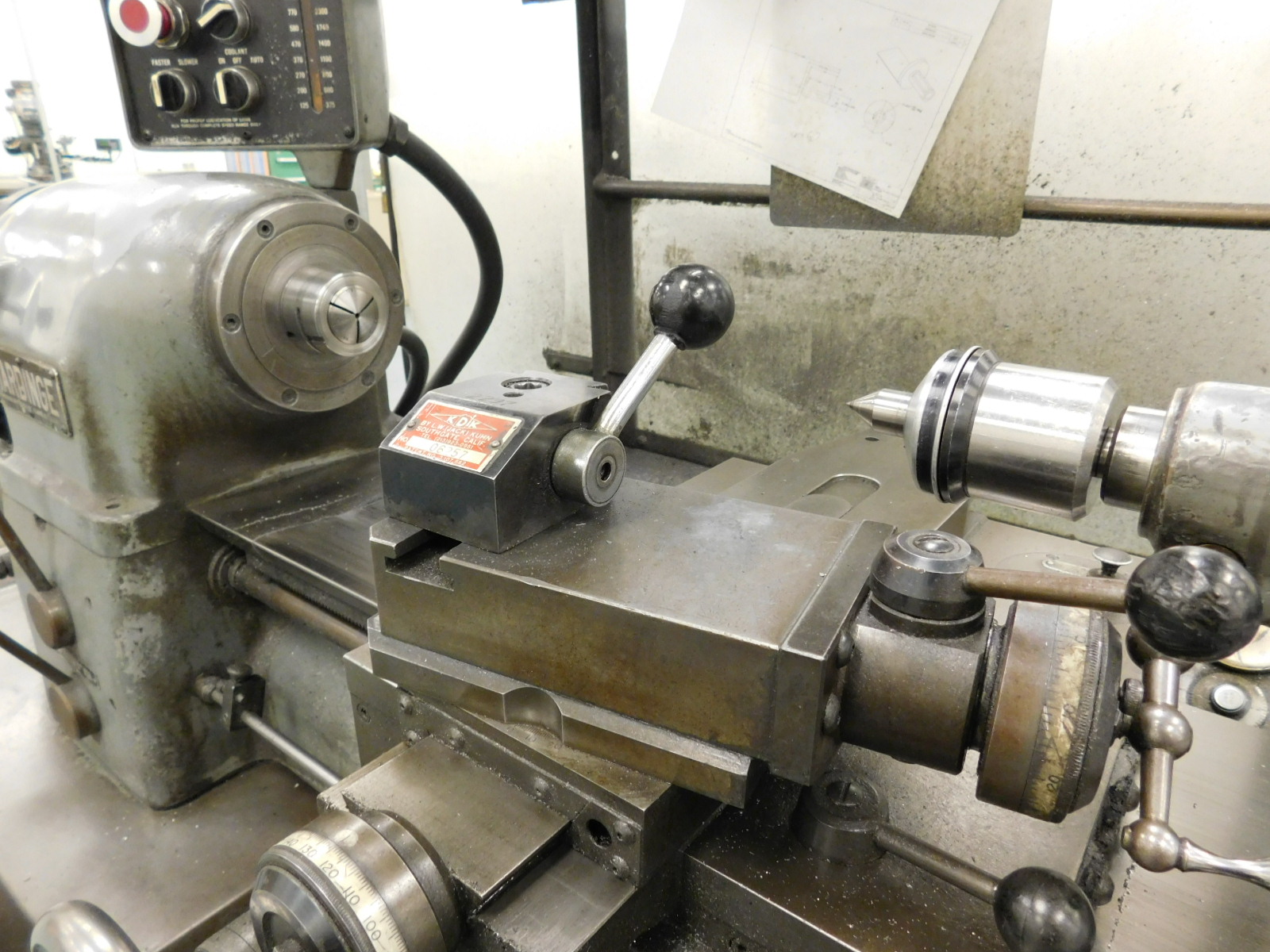 HARDINGE LATHE, MODEL: HLV-H-401