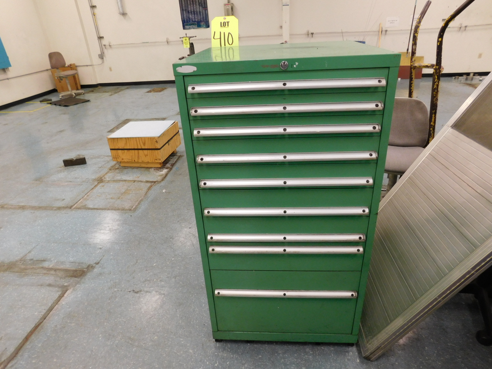 LISTA 9 DRAWER YOOL/PARTS CABINET, 28"X28"X55", (EMPTY)-410