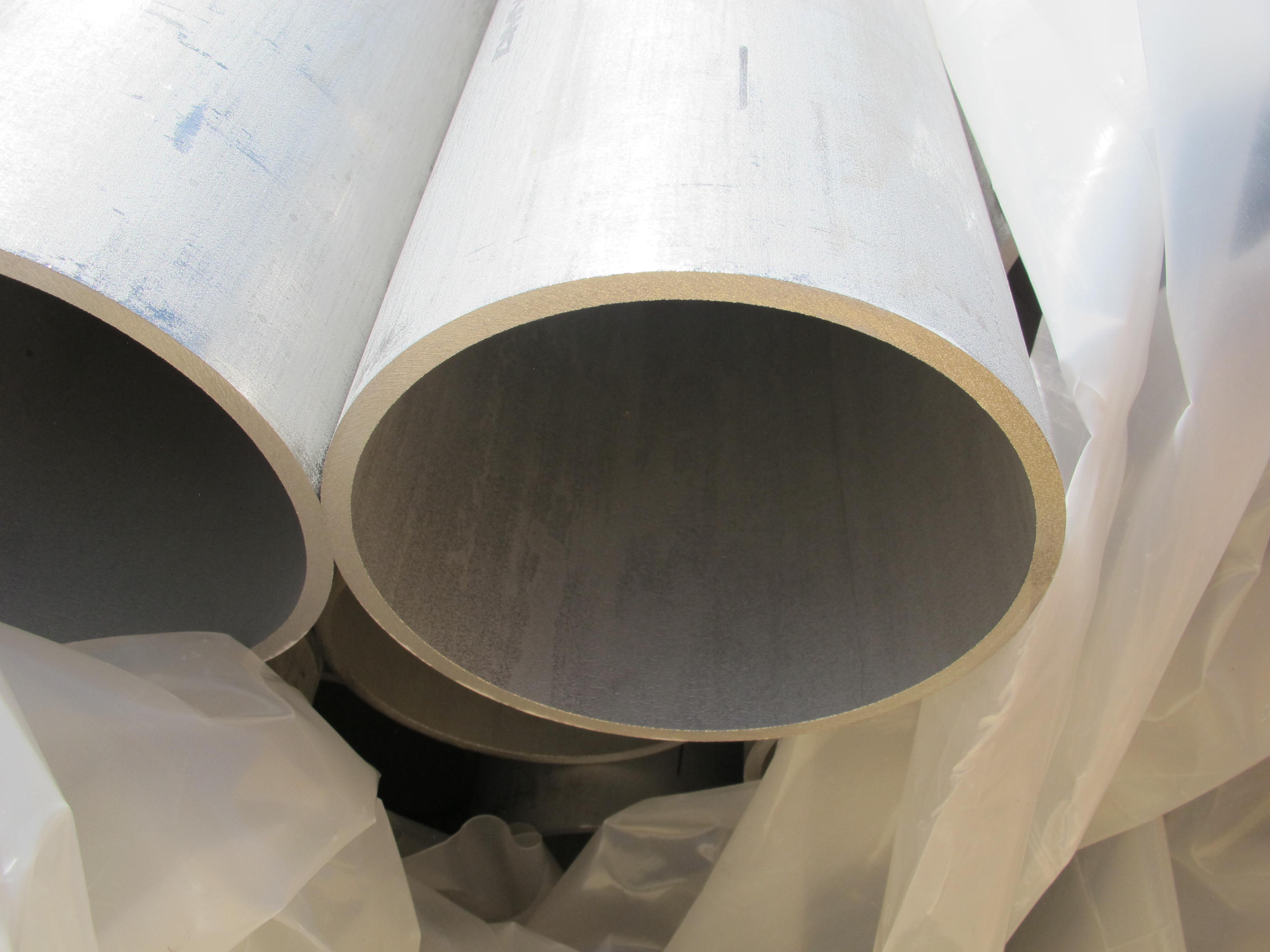 LOT STAINLESS STEEL PIPES 8"ID 20'L (W-46 YARD) LOADING & HANDLING FEE $25-