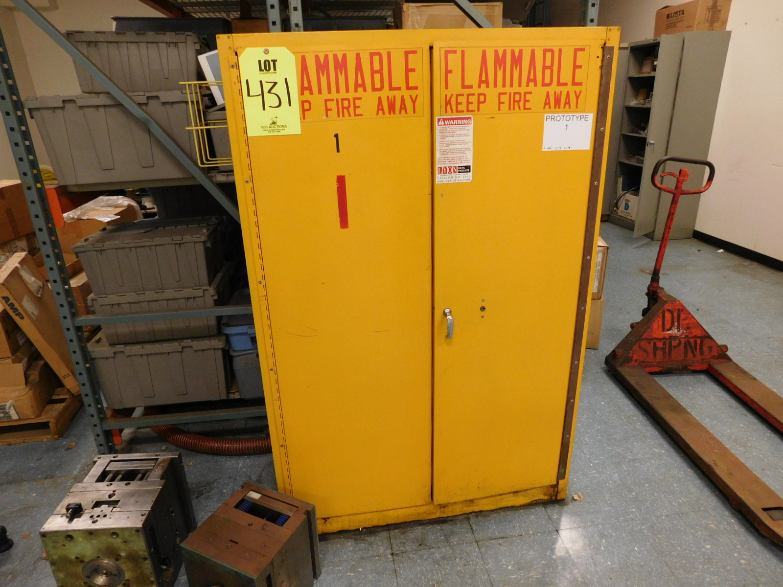 FLAMMABLE LIQUIDS CABINET, 43"X18"X66"-431