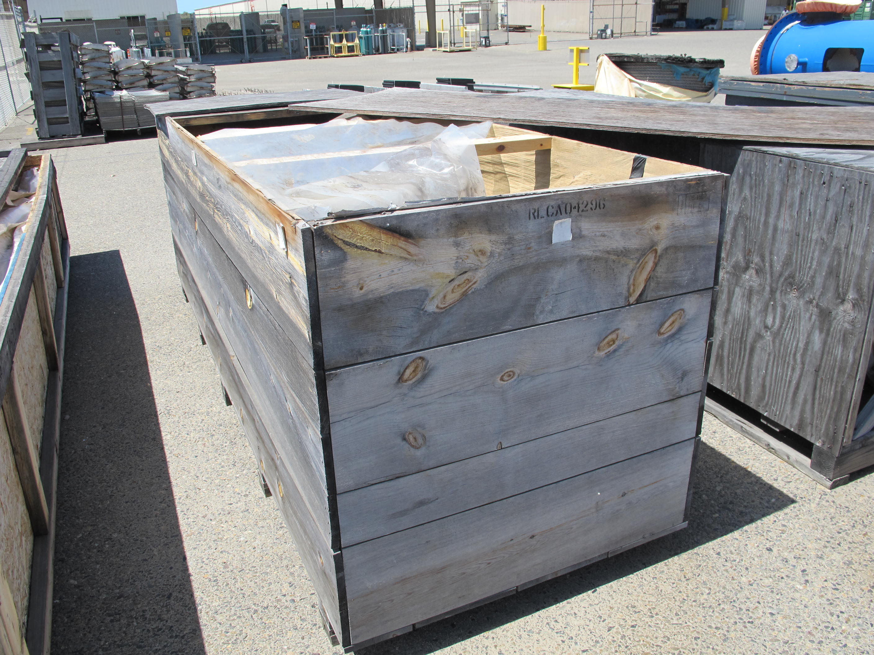 LOT (4) 5.5" X 68" ROUND STAINLESS STEEL PLATES (W-46 YARD) LOADING & HANDLING FEE $100-