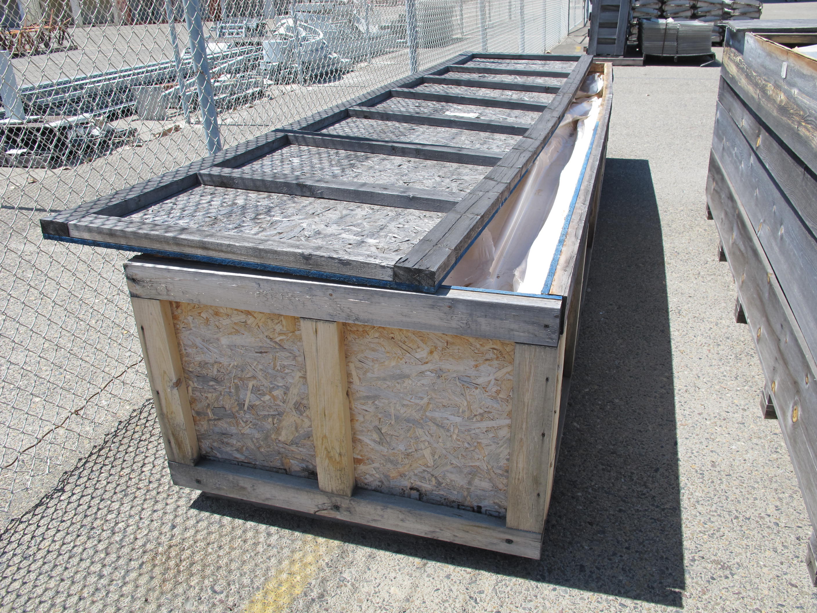 LOT (4) 5.5" X 68" ROUND STAINLESS STEEL PLATES (W-46 YARD) LOADING & HANDLING FEE $100-