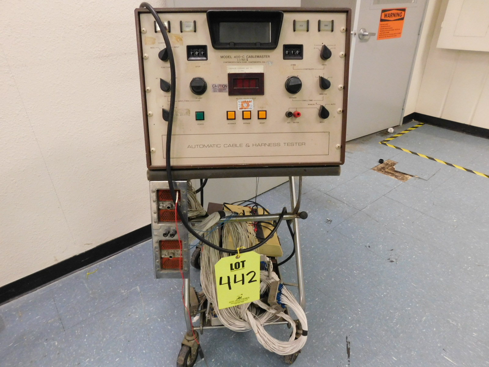 CABLEMASTER MODEL 400C, S/N 401, AUTOMATIC CABLE & HARNESS TESTER-442