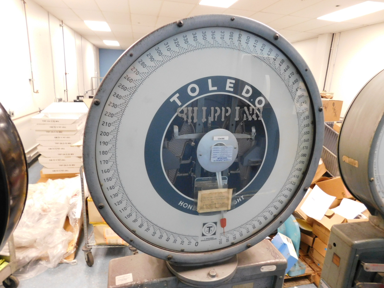 TOLEDO SCALE, MODEL 2181, S/N 14105, CAPACITY: 625 LBS.-447
