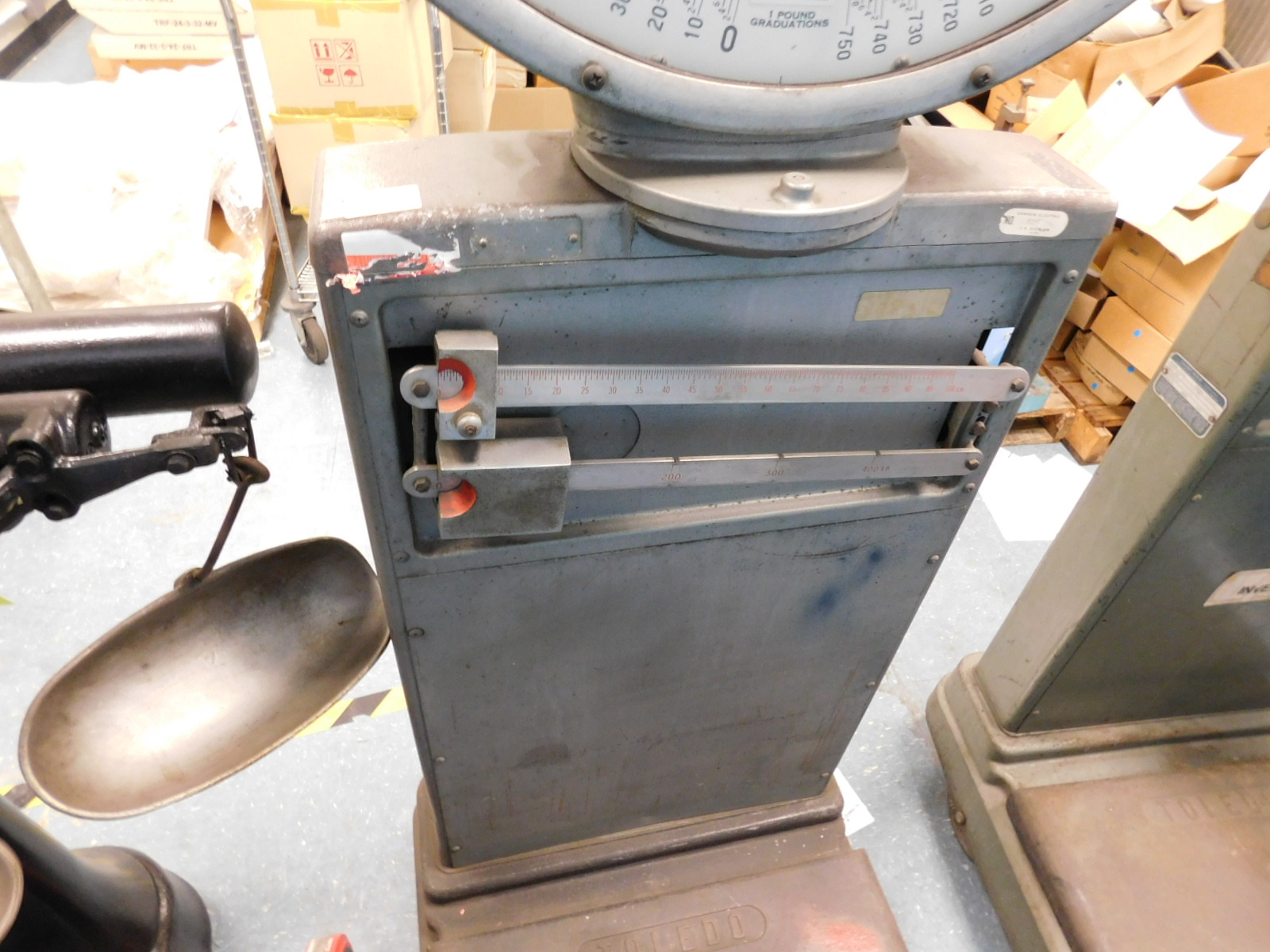TOLEDO SCALE, MODEL 2181, S/N 14105, CAPACITY: 625 LBS.-447