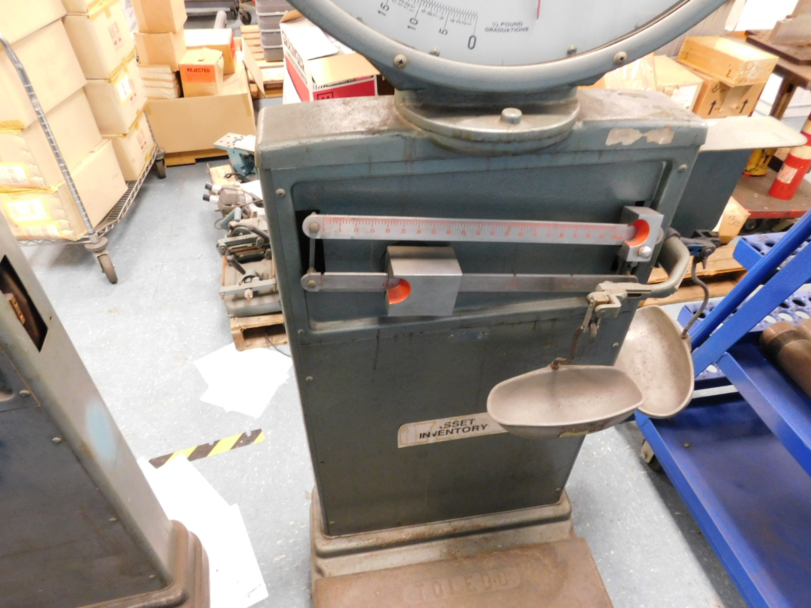 TOLEDO SCALE, MODEL 2181, S/N 541362 CAPACITY: 625 LBS.-448