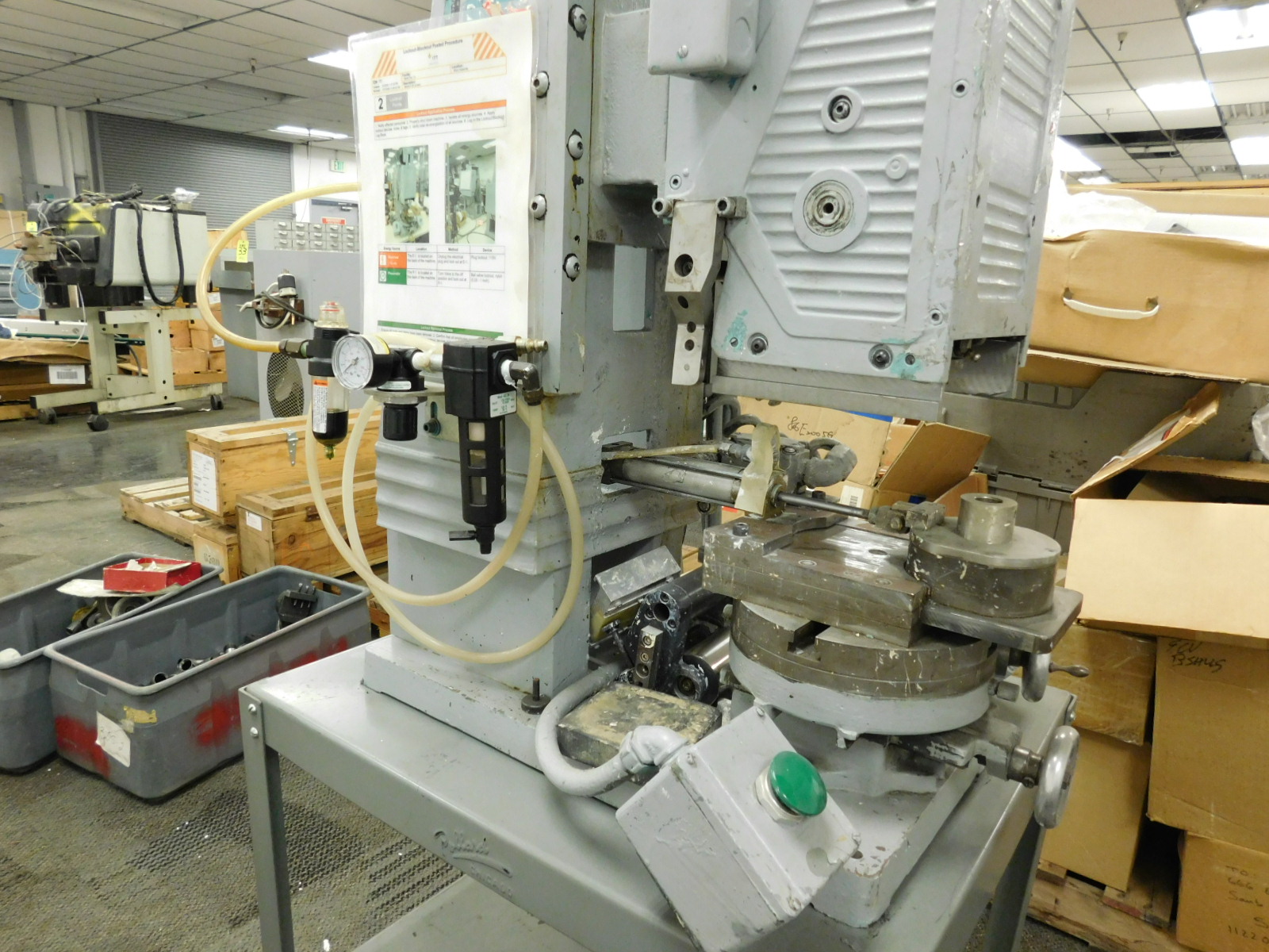 MARKEM SILK SCREEN MACHINE/PRESS, MODEL 202D, S/N 741385-46