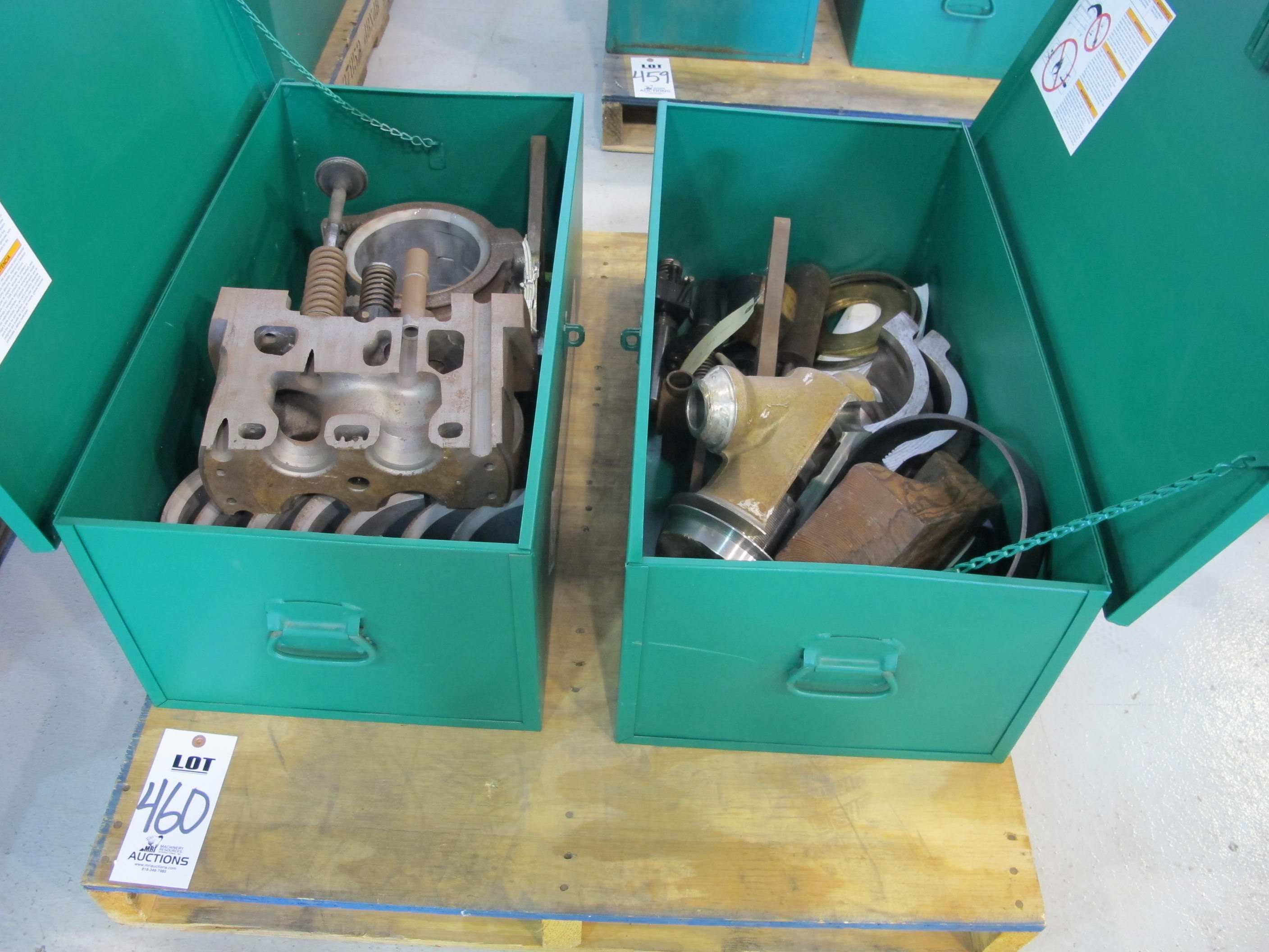 LOT (2) GREENLEE TOOL BOXES W/ CONTENTS (G-49) LOADING & HANDLING FEE $15-